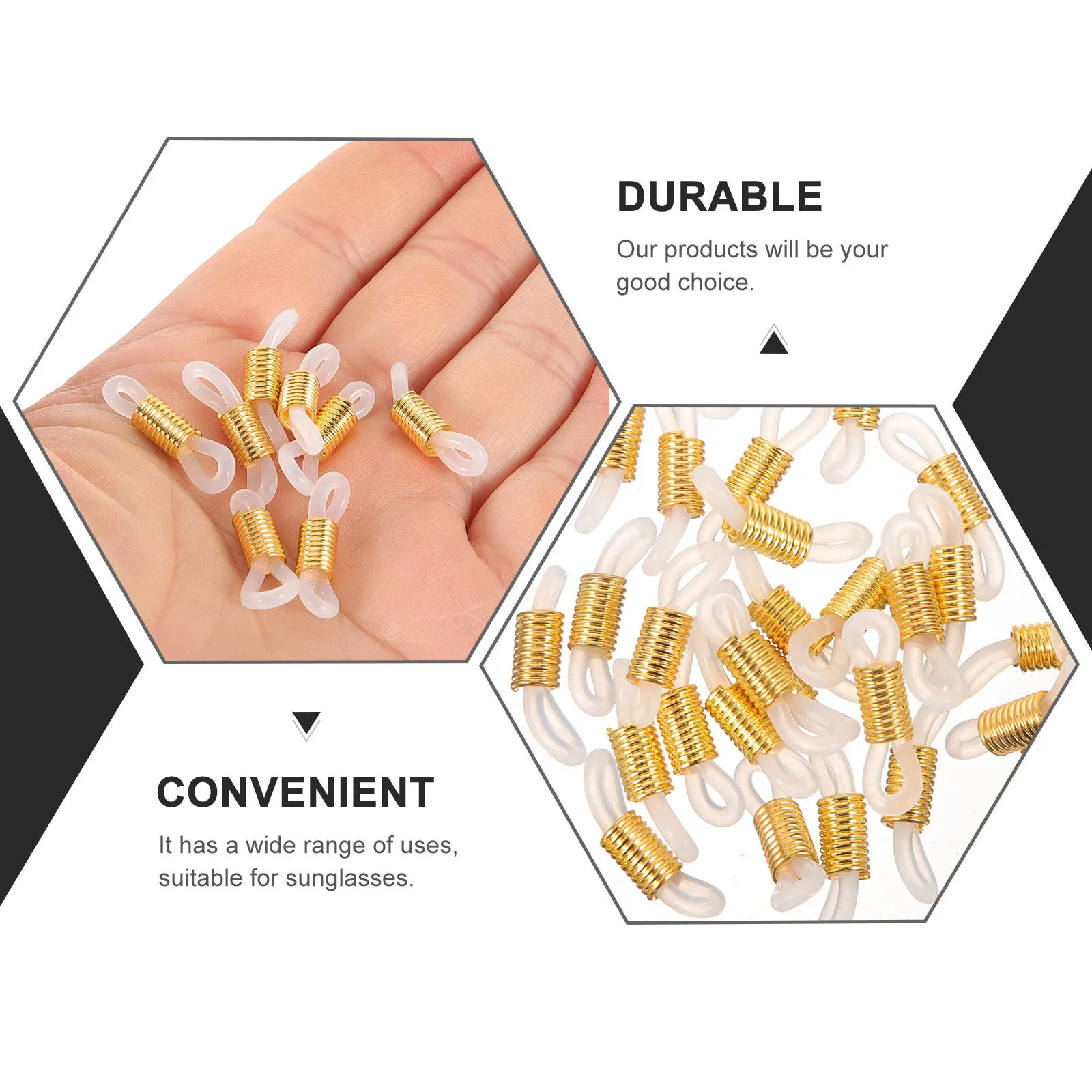 50Pcs Glasses Chain Ends Silicone Anti Skid Holders Strong Eyeglass Chain Connectors for Sunglasses Reading Glasses Accessories
50Pcs Glasses Chain Ends Silicone Anti Skid Holders Strong Eyeglass Chain Connectors for Sunglasses Reading Glasses Accessories