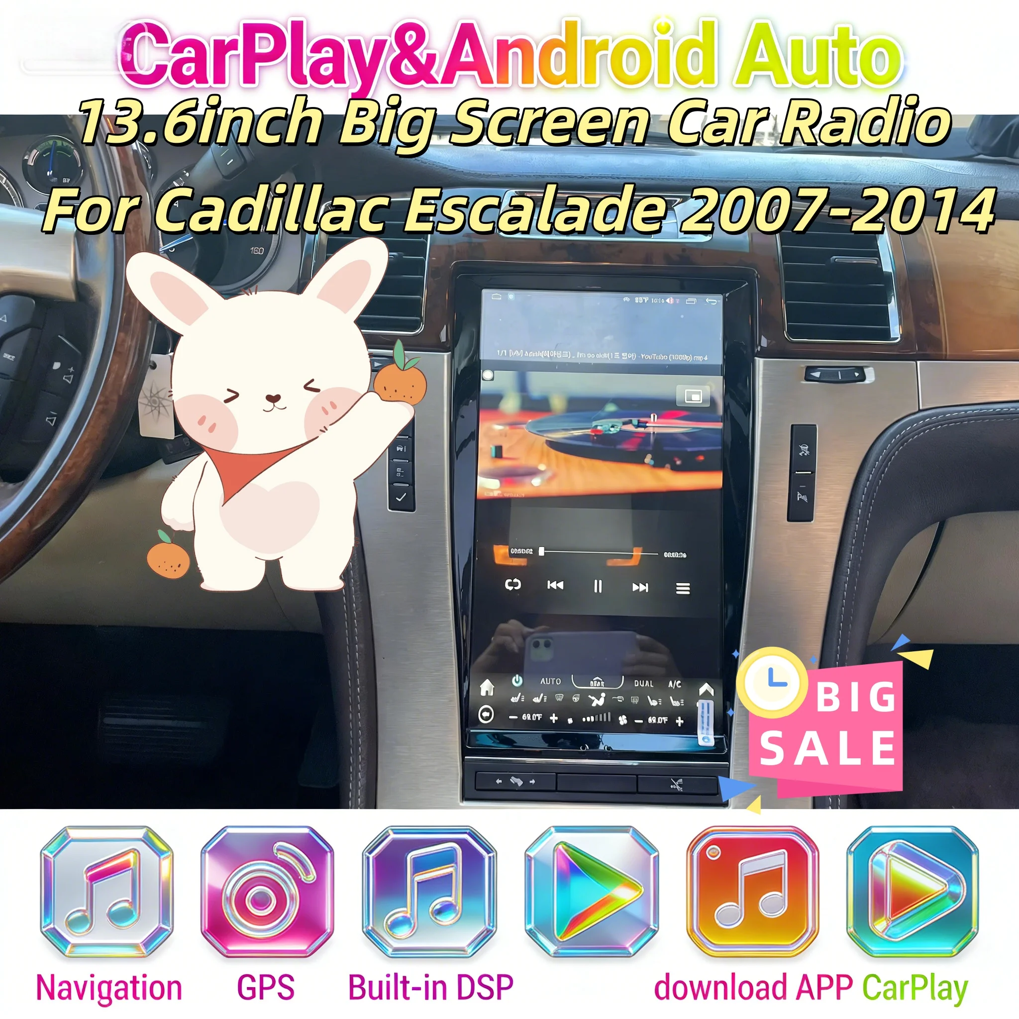 13.6inch Android 13 Auto Carplay Navi 2din For Cadillac Escalade 2007-2014 accesorio GPS Wifi Car Radio Multimedia Player Stereo
13.6inch Android 13 Auto Carplay Navi 2din For Cadillac Escalade 2007-2014 accesorio GPS Wifi Car Radio Multimedia Player Stereo