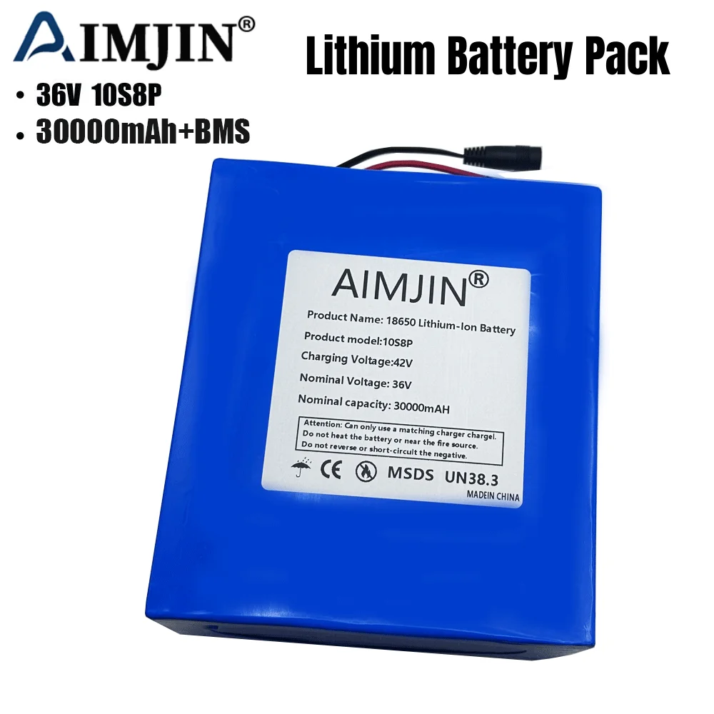 36V 30Ah 10S8P Lithium Battery Pack-1200W High-Power electric scooter battery suitable for various 36V electric vehicles/electr
36V 30Ah 10S8P Lithium Battery Pack-1200W High-Power electric scooter battery suitable for various 36V electric vehicles/electr