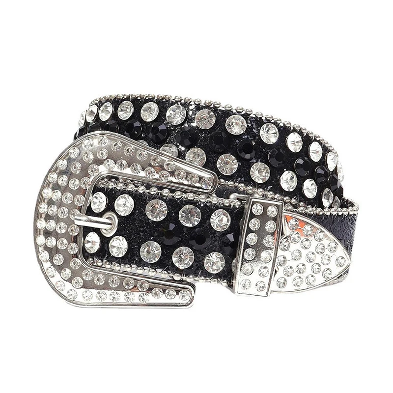 Women's Rhinestone inlaid belt, crystal full diamond, silver large needle buckle, sparkling design, suitable for parties
Women's Rhinestone inlaid belt, crystal full diamond, silver large needle buckle, sparkling design, suitable for parties