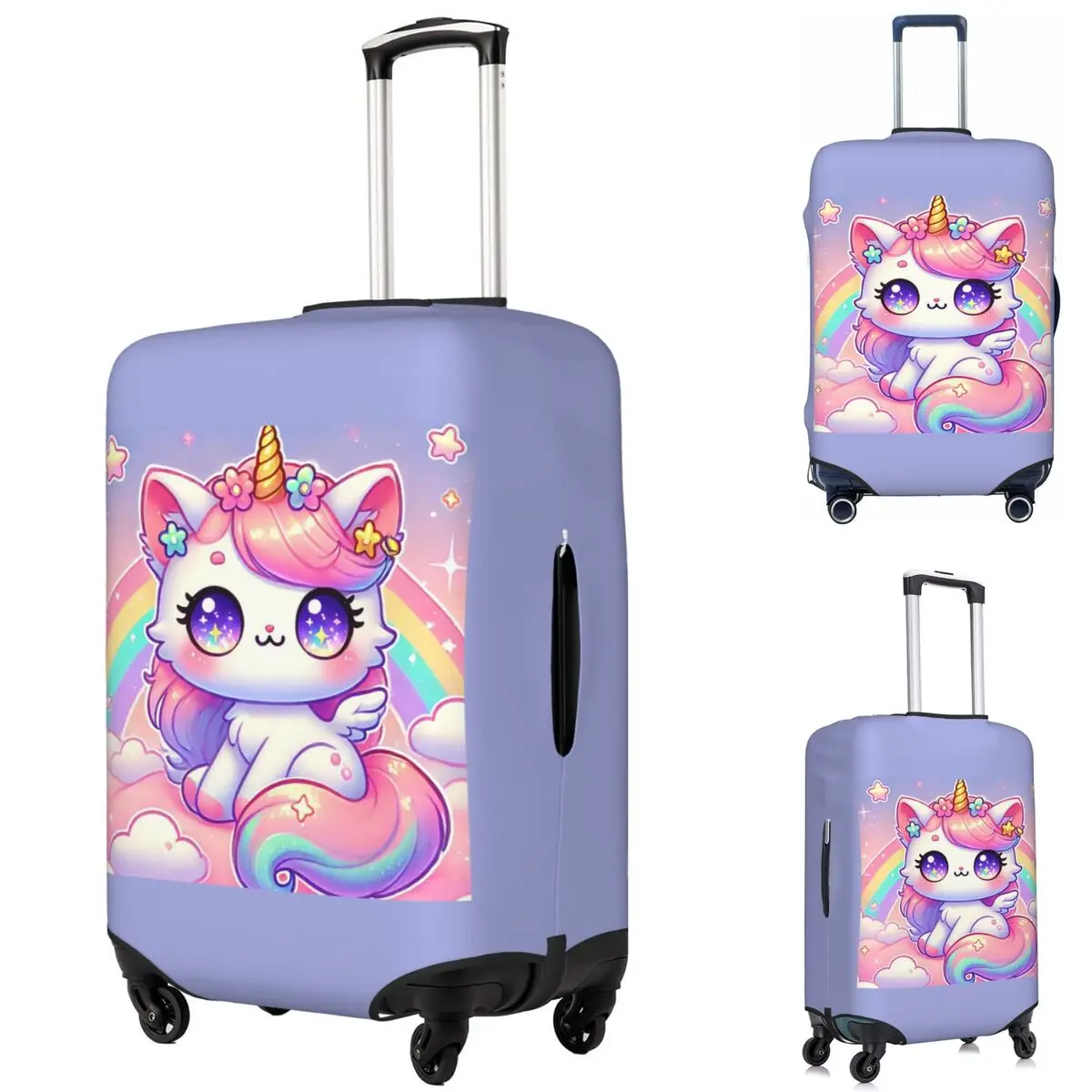 Cute Cat With Unicorn Horn Anime 1 Suitcase Cover Protection Elastic Travel Luggage Protector Covers for 18-32 Inch
Cute Cat With Unicorn Horn Anime 1 Suitcase Cover Protection Elastic Travel Luggage Protector Covers for 18-32 Inch