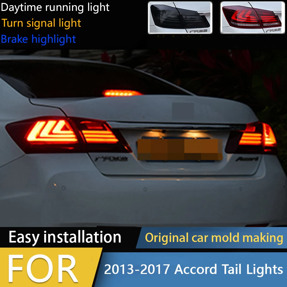 Car Styling for Accord Tail Lights 2013-2017 Accord LED Tail Lamp LED Rear Lamp DRL Signal Brake Reverse auto Accessories
Car Styling for Accord Tail Lights 2013-2017 Accord LED Tail Lamp LED Rear Lamp DRL Signal Brake Reverse auto Accessories