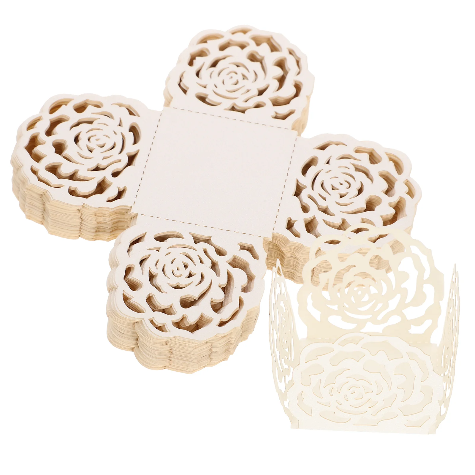 50pcs Chocolate Paper Cups Wrapping Papers Wedding Party Tray Hollow Flower Design Ivory Safe Packing Decorative
50pcs Chocolate Paper Cups Wrapping Papers Wedding Party Tray Hollow Flower Design Ivory Safe Packing Decorative