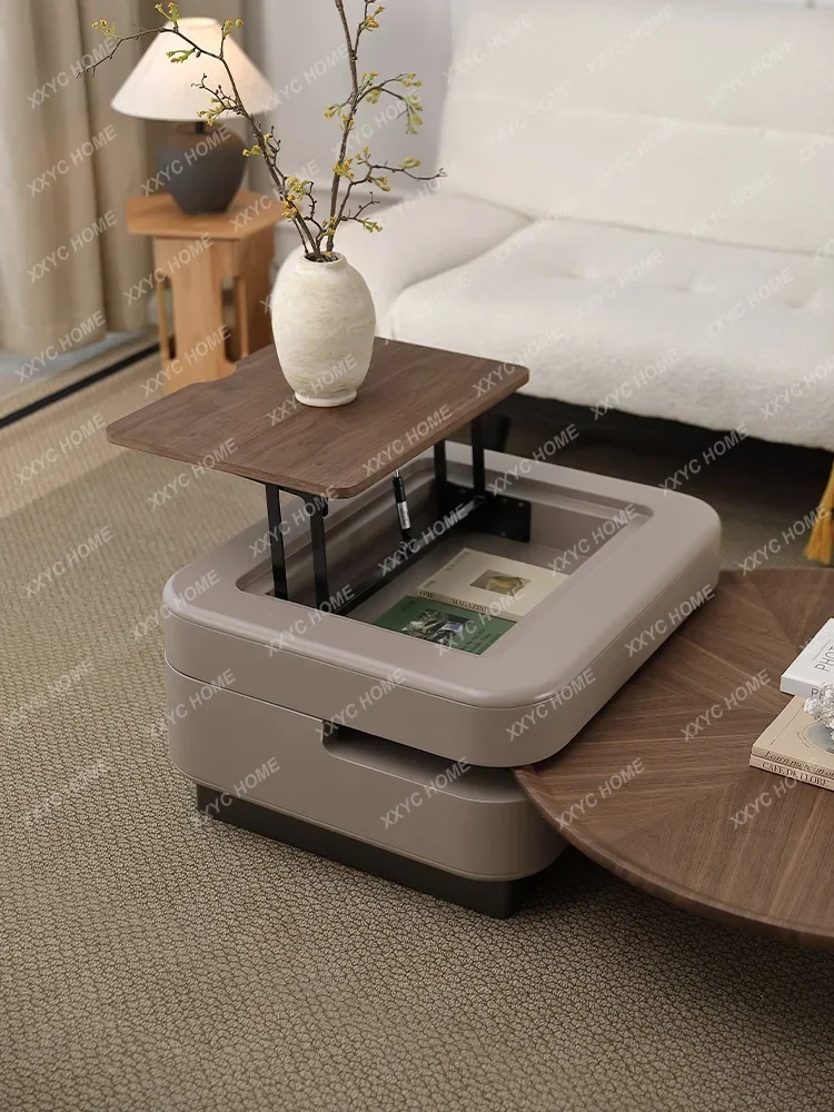 Coffee table retractable lifting living room household small apartment modern high-end sense
Coffee table retractable lifting living room household small apartment modern high-end sense
