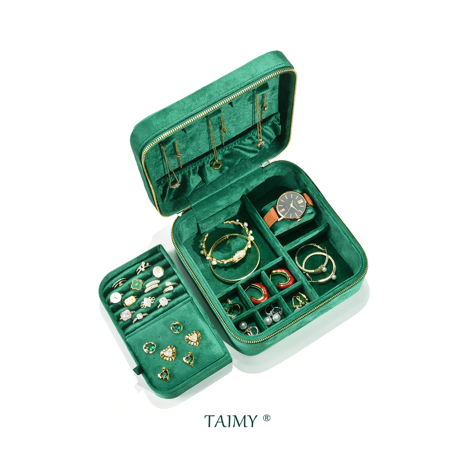 Velvet Large Capacity Travel Portable Multi-Functional Ring Earrings Storage Case Custom Logo Jewelry Box Organizer
Velvet Large Capacity Travel Portable Multi-Functional Ring Earrings Storage Case Custom Logo Jewelry Box Organizer
