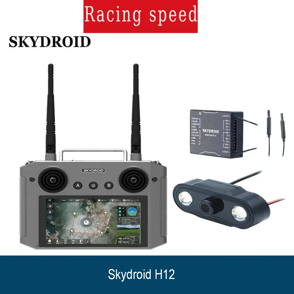 Видеопульт дистанционного управления Skydroid H12 12CH с камерой и приемником R12 для промышленного БПЛА-оборудования и передачи данных
Видеопульт дистанционного управления Skydroid H12 12CH с камерой и приемником R12 для промышленного БПЛА-оборудования и передачи данных