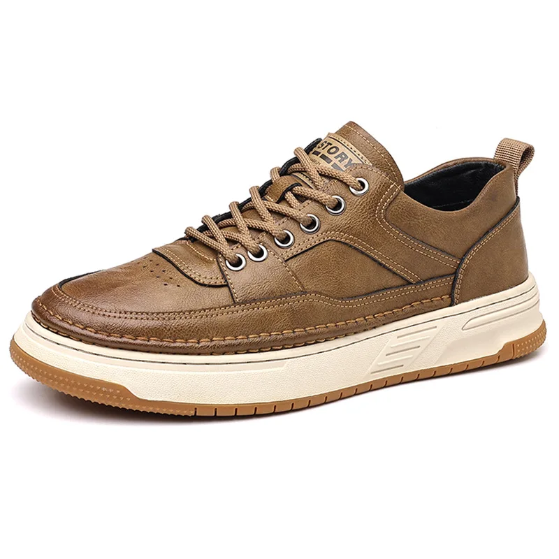 Summer Autumn New Cow Leather Board Shoes for Man Lace Designer High Quality Casual Shoes Male Fashion Platform Sneakers Man
Summer Autumn New Cow Leather Board Shoes for Man Lace Designer High Quality Casual Shoes Male Fashion Platform Sneakers Man