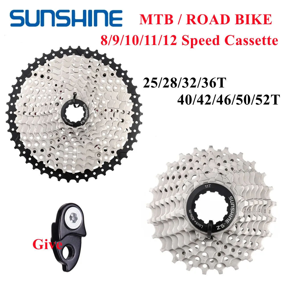Кассета SUNSHINE MTB, 8/9/10/11/12 Скоростей, 32/36/40/42/46/50/52T, звездочка свободного колеса для горного велосипеда Shimano/SRAM
Кассета SUNSHINE MTB, 8/9/10/11/12 Скоростей, 32/36/40/42/46/50/52T, звездочка свободного колеса для горного велосипеда Shimano/SRAM