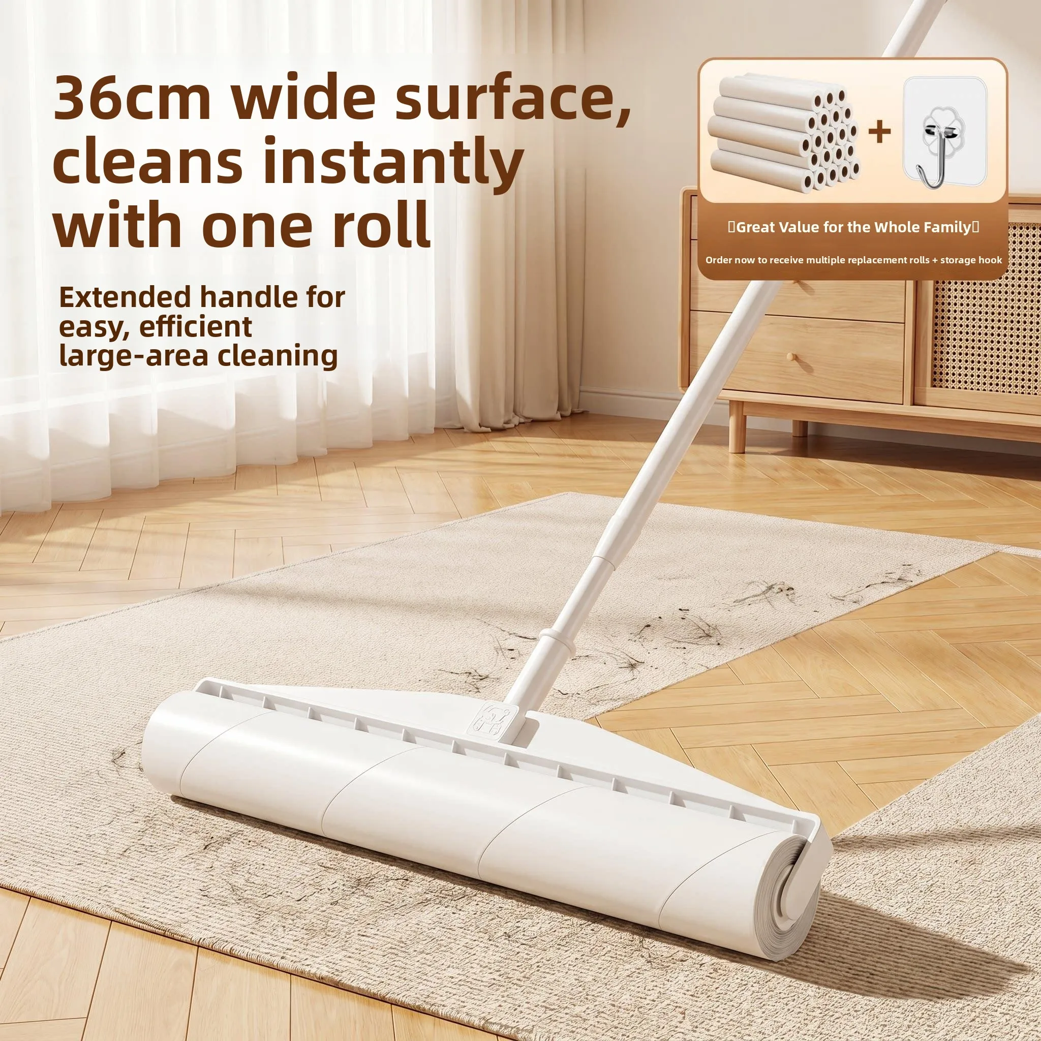 Hair Remover Roller Long Pole Extendable Bedtime Ownership Special Sticky Hair God Tool Bed Cleaning Roller Repla...
Hair Remover Roller Long Pole Extendable Bedtime Ownership Special Sticky Hair God Tool Bed Cleaning Roller Repla...