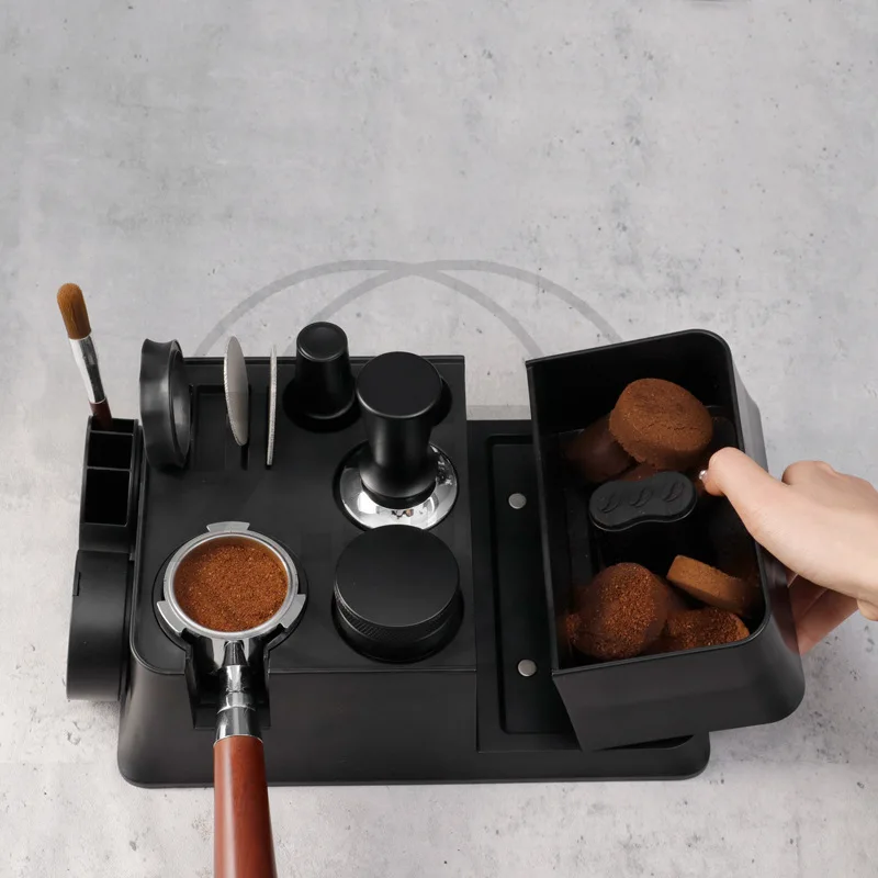 Italian Coffee Multi-Function Tamper Kit (ABS Tamper Base, Powder Storage Rack, Filling Seat, Handle Grounds Box)
Italian Coffee Multi-Function Tamper Kit (ABS Tamper Base, Powder Storage Rack, Filling Seat, Handle Grounds Box)