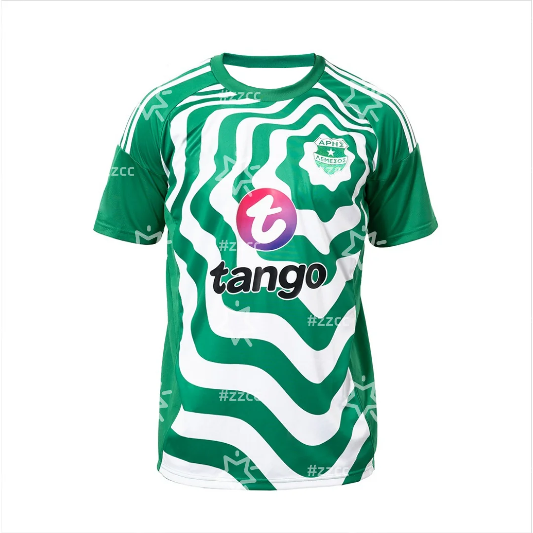 25-26 Aris Limassol home football jersey fan gift training set Summer Sports Men's T-Shirt Kid's Surfing beach T-shirt
25-26 Aris Limassol home football jersey fan gift training set Summer Sports Men's T-Shirt Kid's Surfing beach T-shirt 