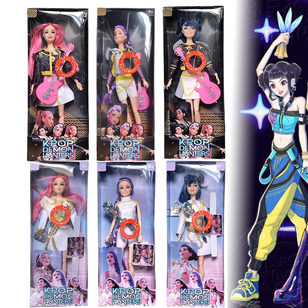 Kpop Demon Hunters Action Figure Toy Set Derpy Tiger Rumi Mira Zoey Sussy Colorful Lights Theme Song Collectible Gifts for Fans
Kpop Demon Hunters Action Figure Toy Set Derpy Tiger Rumi Mira Zoey Sussy Colorful Lights Theme Song Collectible Gifts for Fans