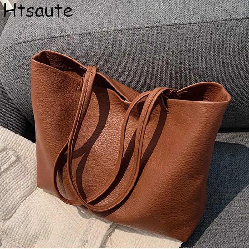 Simple Large Capacity Tote Women Shoulder Bag Retro PU Ladies Shopping Commuter Underarm Bags Female Multi-pocket Handbags
Simple Large Capacity Tote Women Shoulder Bag Retro PU Ladies Shopping Commuter Underarm Bags Female Multi-pocket Handbags