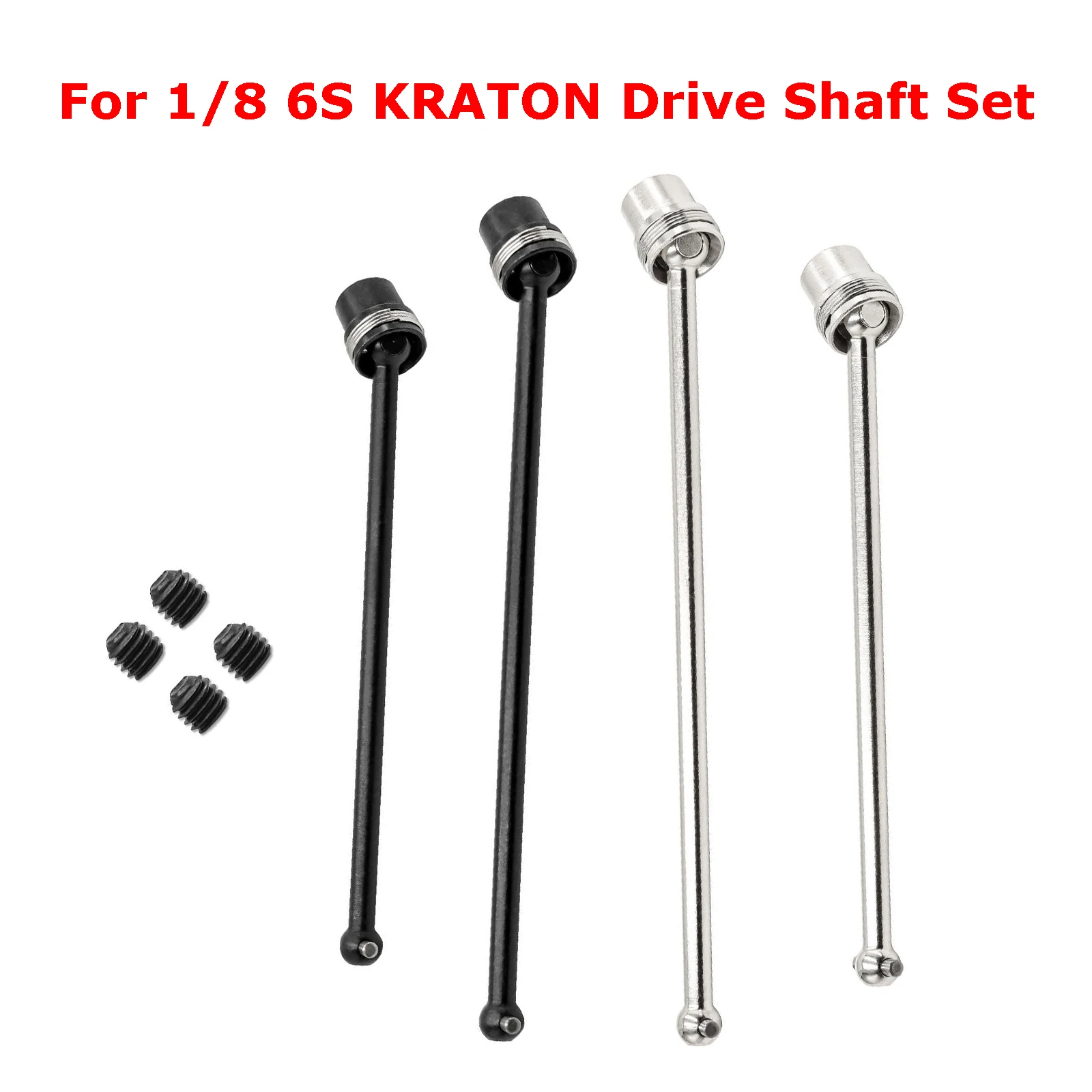 For 1/8 6S KRATON Drive Shaft Set Stainless Steel Driveshaft Kit 1/8 RC Truck Accessories
For 1/8 6S KRATON Drive Shaft Set Stainless Steel Driveshaft Kit 1/8 RC Truck Accessories