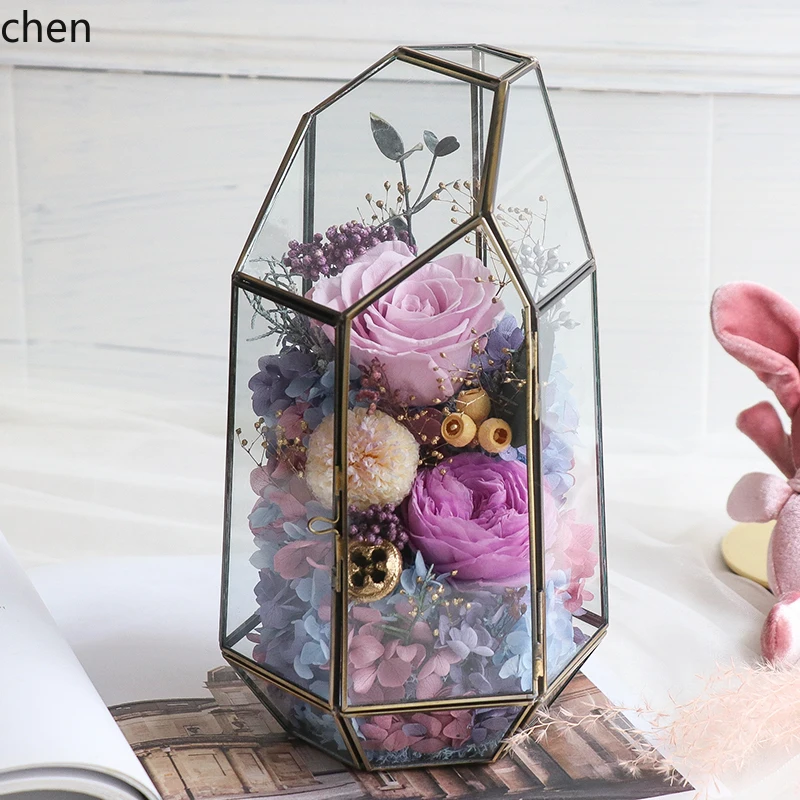 HTT Eternal Flower Premium Rose Glass Cover Ornament Bouquet Gift Box Birthday Gift New Year Valentine's Day Muse Festival
HTT Eternal Flower Premium Rose Glass Cover Ornament Bouquet Gift Box Birthday Gift New Year Valentine's Day Muse Festival