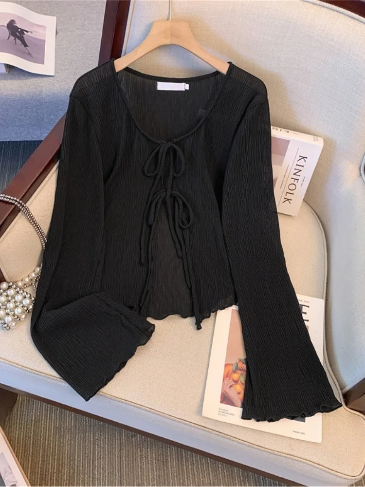 V-Neck Long Sleeve Knitted Open Cardigan Women's Spring Autumn plus Size Slimming Design Belted Outerwear Shawl Top
V-Neck Long Sleeve Knitted Open Cardigan Women's Spring Autumn plus Size Slimming Design Belted Outerwear Shawl Top