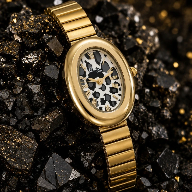 Retro Oval Women Watch Leopard Print Dial Luxury Thin Stainless Steel Bracelet Ladies Watch Fashion Elegant Female Quartz Clock
Retro Oval Women Watch Leopard Print Dial Luxury Thin Stainless Steel Bracelet Ladies Watch Fashion Elegant Female Quartz Clock