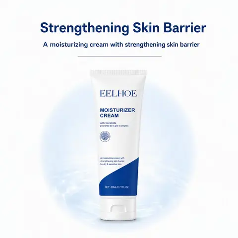 Ship from US Ceramide Moisturizer Cream 80ml Hydrating Face Cream with Hyaluronic Acid Squalane for Dry Sensitive Skin Barrier Strengthening