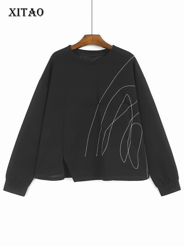 XITAO нестандартная линия, плиссированная свободная футболка с разрезом и длинными рукавами, осень 2022, новый свободный повседневный универсальный индивидуальный топ GJ1242
XITAO нестандартная линия, плиссированная свободная футболка с разрезом и длинными рукавами, осень 2022, новый свободный повседневный универсальный индивидуальный топ GJ1242
