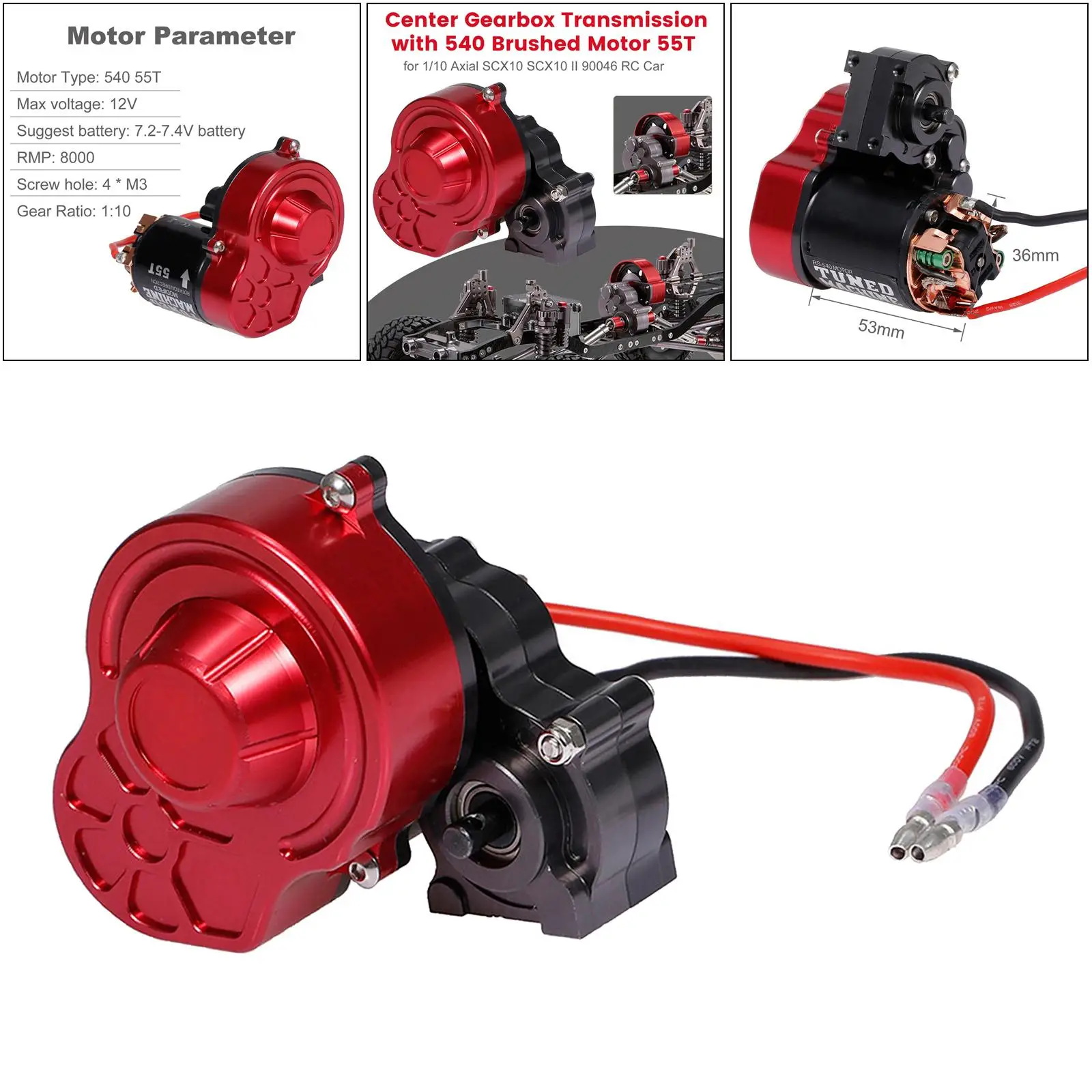 RC Car Transmission Box W/ Gear RC Car Accessory High Performance
RC Car Transmission Box W/ Gear RC Car Accessory High Performance