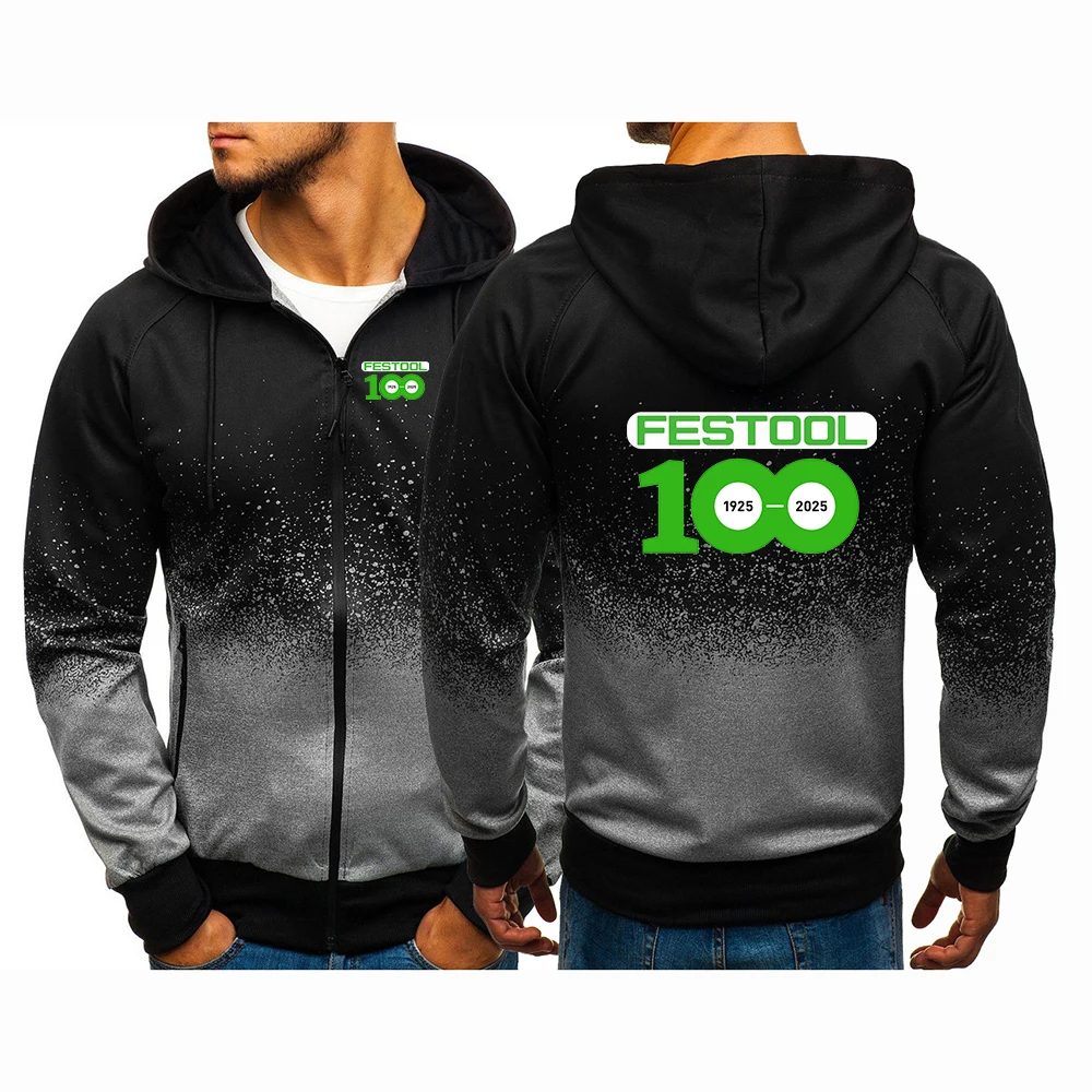Lightweight Hooded Coat Spring And Autumn 2026 Men's Festool Logo Print Eye-catching Gradient Color Best Seller Hoodies
Lightweight Hooded Coat Spring And Autumn 2026 Men's Festool Logo Print Eye-catching Gradient Color Best Seller Hoodies