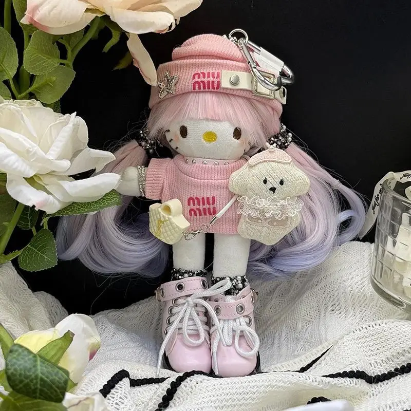 Kawaiihellokitty Sweet Cool Heavy Outfit Pink Purple Gradient Long Hair Doll Cute Girl Heart Plush Bag Pendant Decor Gift
Kawaiihellokitty Sweet Cool Heavy Outfit Pink Purple Gradient Long Hair Doll Cute Girl Heart Plush Bag Pendant Decor Gift