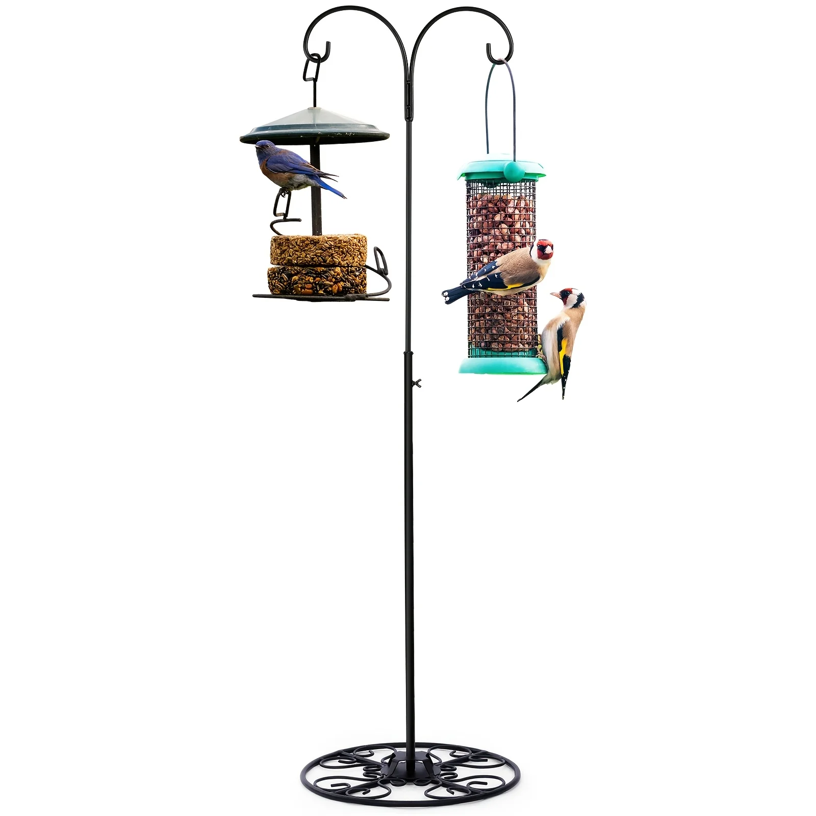 34-55 Inch Adjustable Shepherds Hook with Base Indoor Outdoor Wind Chime Stand Hummingbird Bird Feeder Stand Hanging Plant for Garden Plants Weddings Event Home Elegant Decor
34-55 Inch Adjustable Shepherds Hook with Base Indoor Outdoor Wind Chime Stand Hummingbird Bird Feeder Stand Hanging Plant for Garden Plants Weddings Event Home Elegant Decor