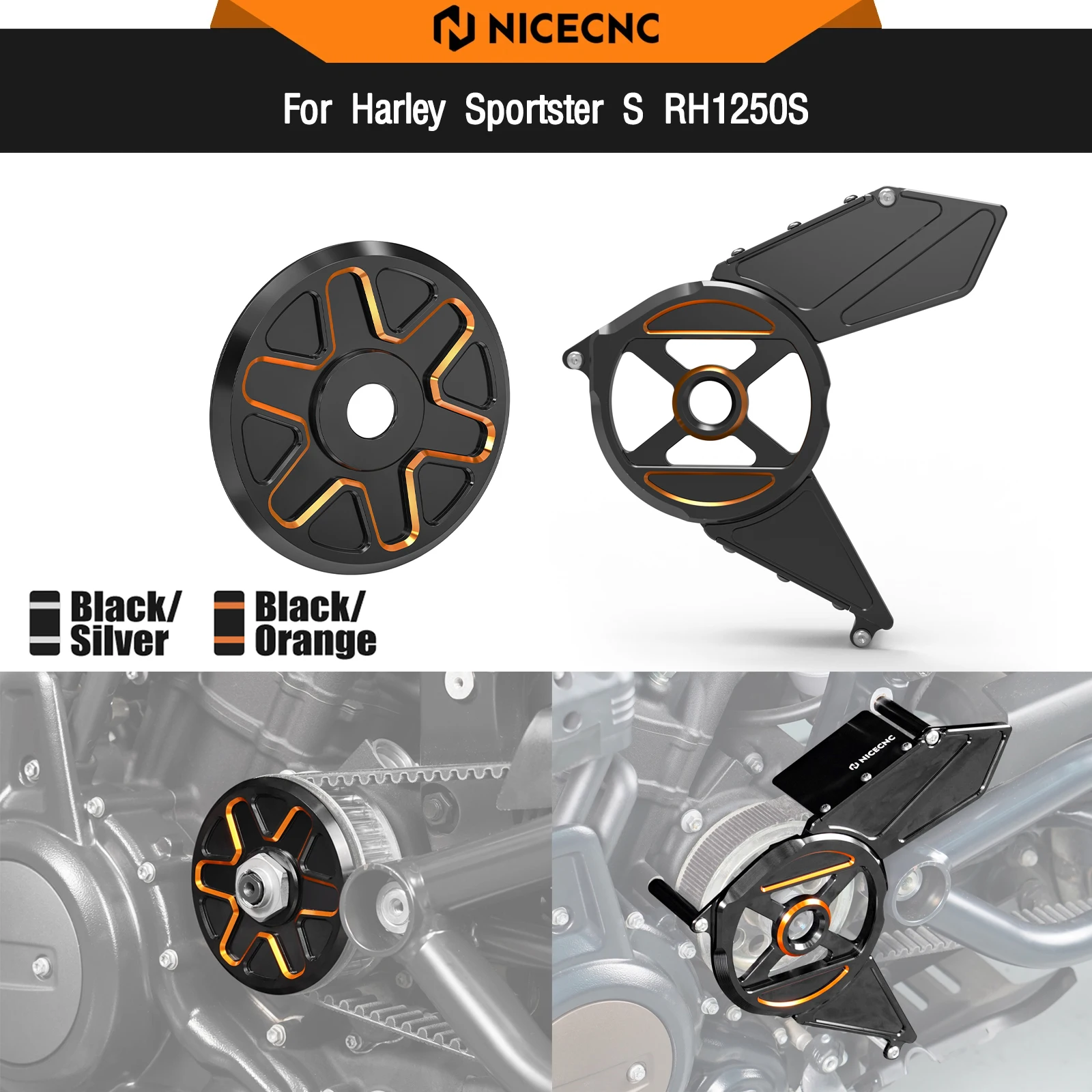 For Harley Sportster S RH1250S 2021-2024 Front Sprocket Cover Pulley Cover Nightster RH975 2022-2024 Special RH975S 2023-2024
For Harley Sportster S RH1250S 2021-2024 Front Sprocket Cover Pulley Cover Nightster RH975 2022-2024 Special RH975S 2023-2024
