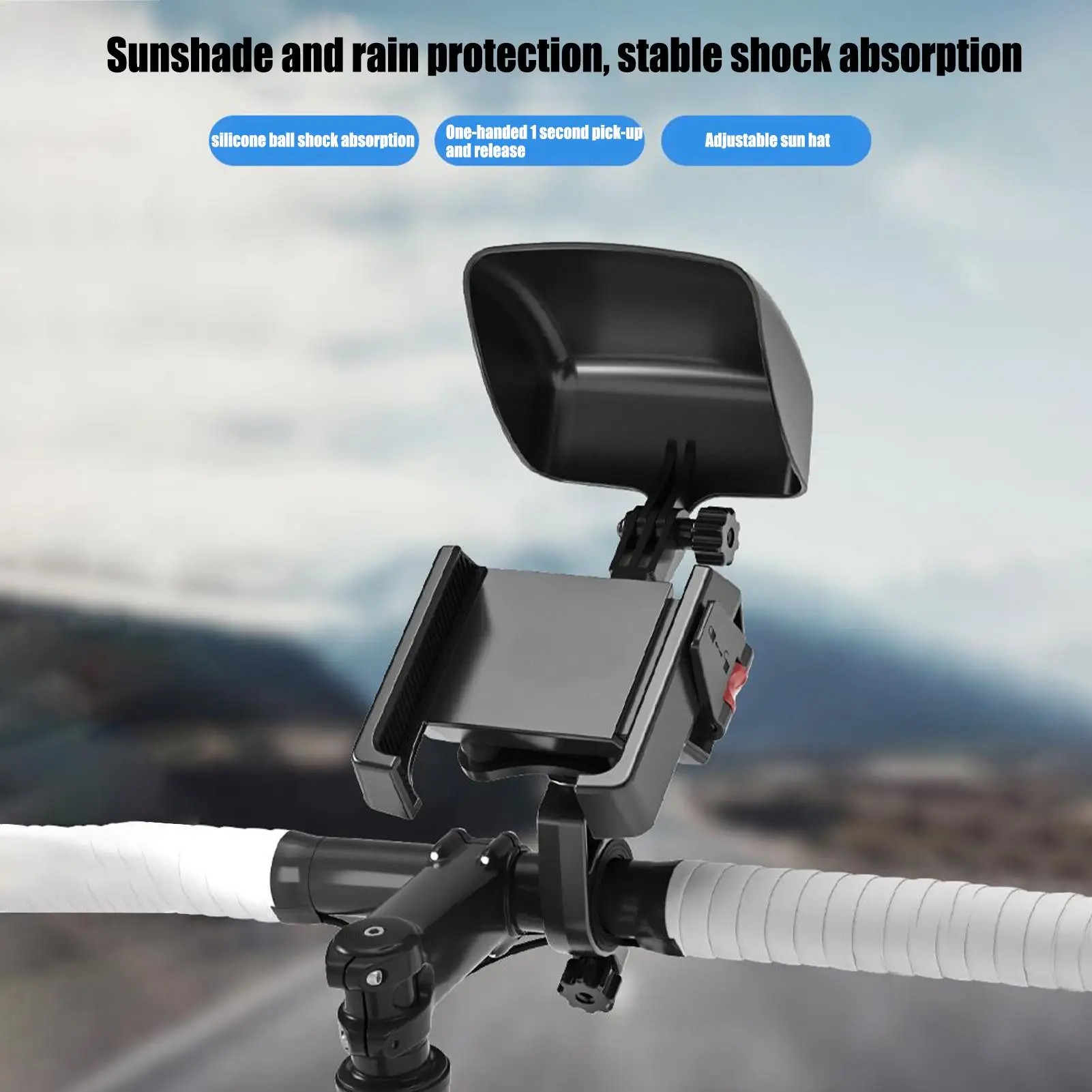 Bike Phone Holder 360 Degree Rotating Scooter Phone Stand Shock Rain Proof Handlebar Phone Holder For Beach Camping City Riding
Bike Phone Holder 360 Degree Rotating Scooter Phone Stand Shock Rain Proof Handlebar Phone Holder For Beach Camping City Riding