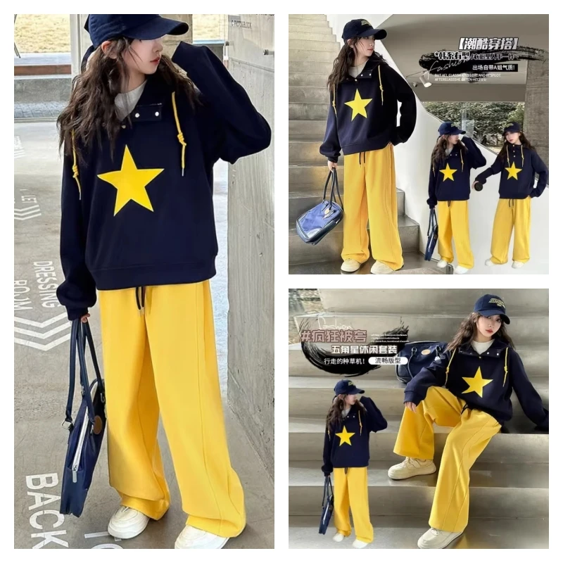 hot Kawaii Girl Fashion Sweatsuit Pants Set Student Spring Autumn Casual Cartoon Tops Long Pants 2-Piece Set Children's Clothing
hot Kawaii Girl Fashion Sweatsuit Pants Set Student Spring Autumn Casual Cartoon Tops Long Pants 2-Piece Set Children's Clothing