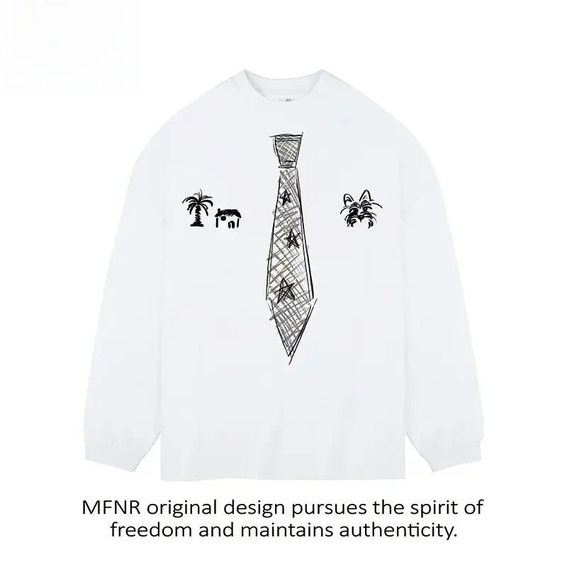 Casual Long Sve T-irt Couple Base irt Fun Versatile Autumn Design Sense Print Tie Men Women Leisure Bot irt
Casual Long Sve T-irt Couple Base irt Fun Versatile Autumn Design Sense Print Tie Men Women Leisure Bot irt