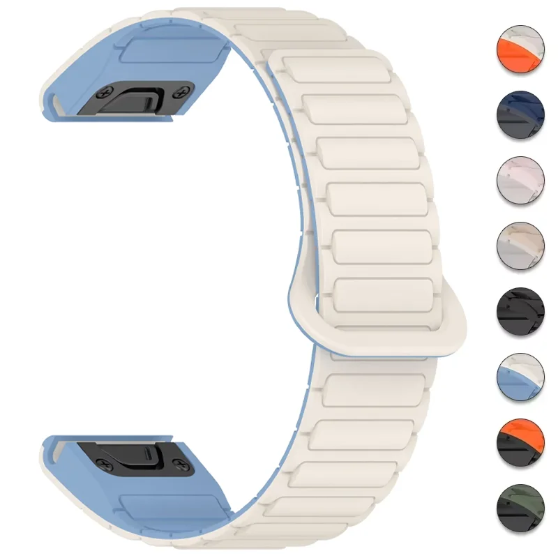 Магнитный ремешок 20 мм, 22 мм, 26 мм для Garmin Fenix 8 7X 7 7Pro 7S 6X 6 6S 5X 5S Plus, силиконовый ремешок QuickFit Enduro 2 Forerunner 955
Магнитный ремешок 20 мм, 22 мм, 26 мм для Garmin Fenix 8 7X 7 7Pro 7S 6X 6 6S 5X 5S Plus, силиконовый ремешок QuickFit Enduro 2 Forerunner 955