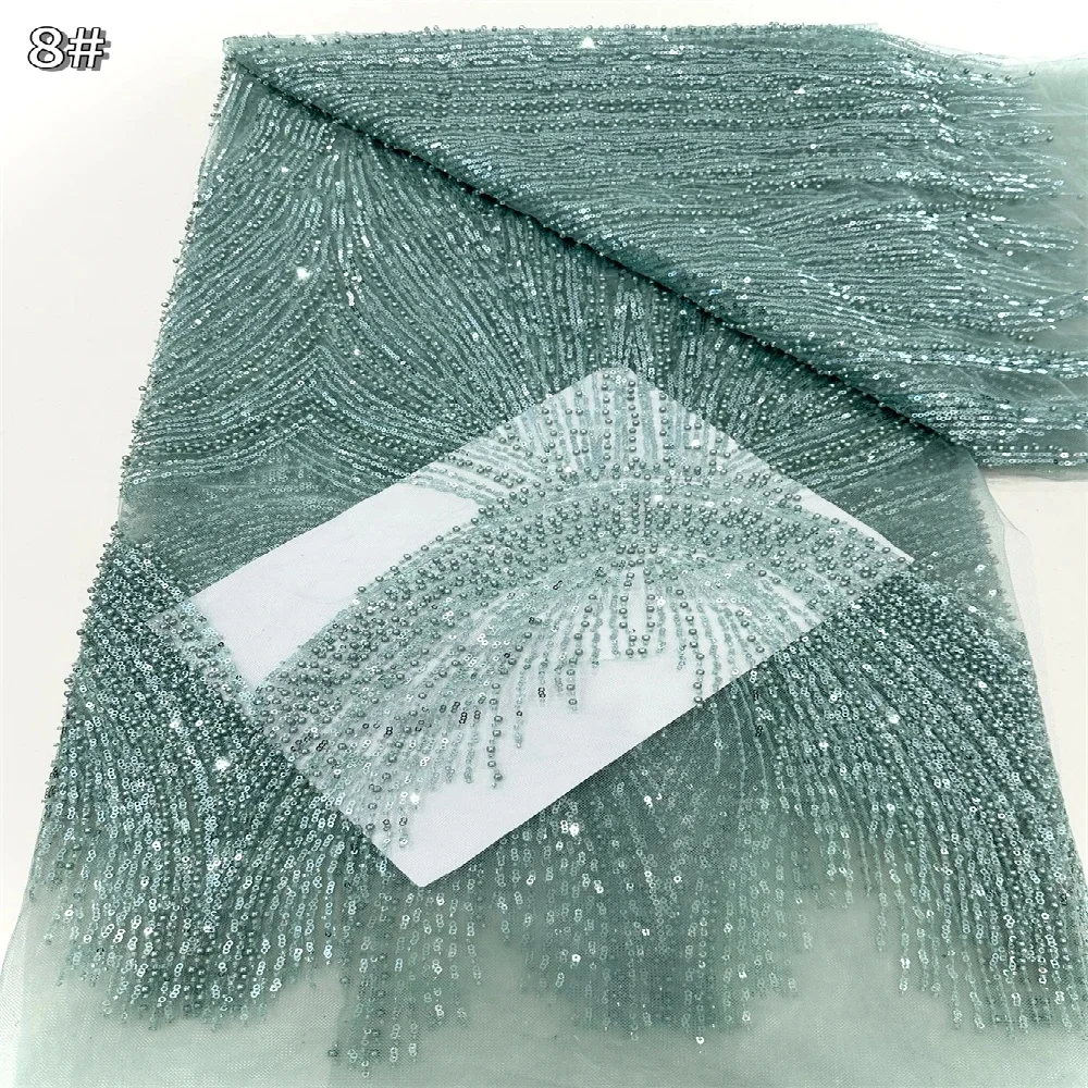 African Sequins Beads Lace Fabric 2026 Premium Quality Bright Nigerian Sequined Lace Fabric Wedding Gown Sewing Material 5 Yards
African Sequins Beads Lace Fabric 2026 Premium Quality Bright Nigerian Sequined Lace Fabric Wedding Gown Sewing Material 5 Yards