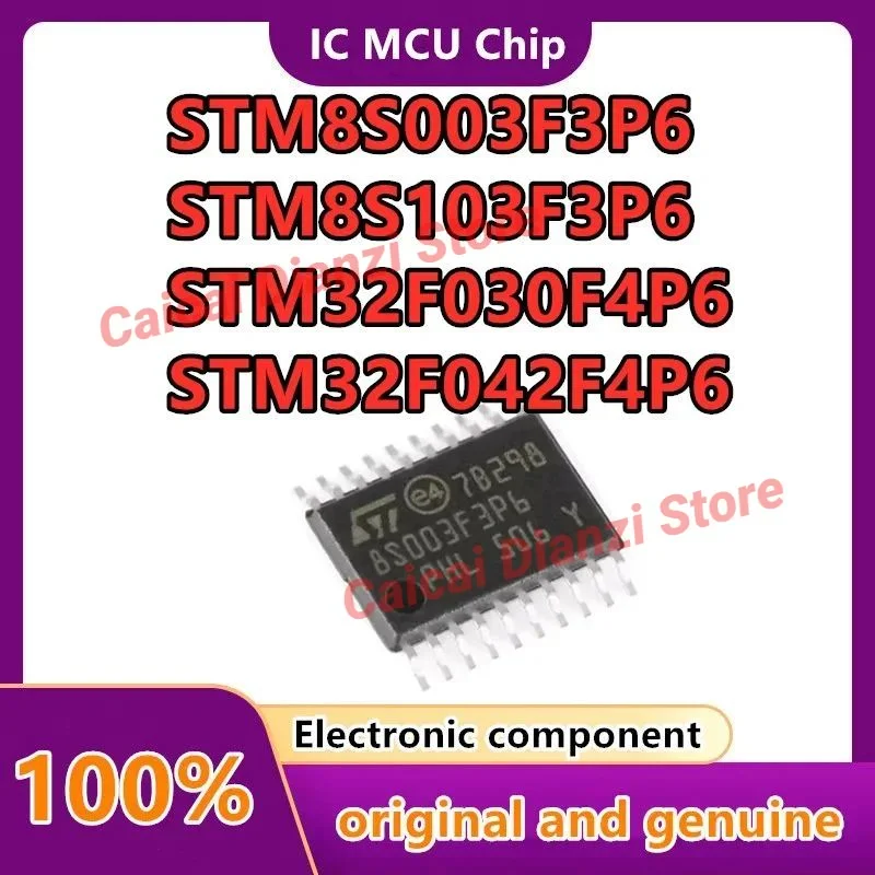 STM8L051F3P6 STM32F042F4P6 STM32F030F4P6 STM8S103F3P6 STM8S003F3P6 8-битный микроконтроллер MCUSSOP-20 1 шт./лот
STM8L051F3P6 STM32F042F4P6 STM32F030F4P6 STM8S103F3P6 STM8S003F3P6 8-битный микроконтроллер MCUSSOP-20 1 шт./лот