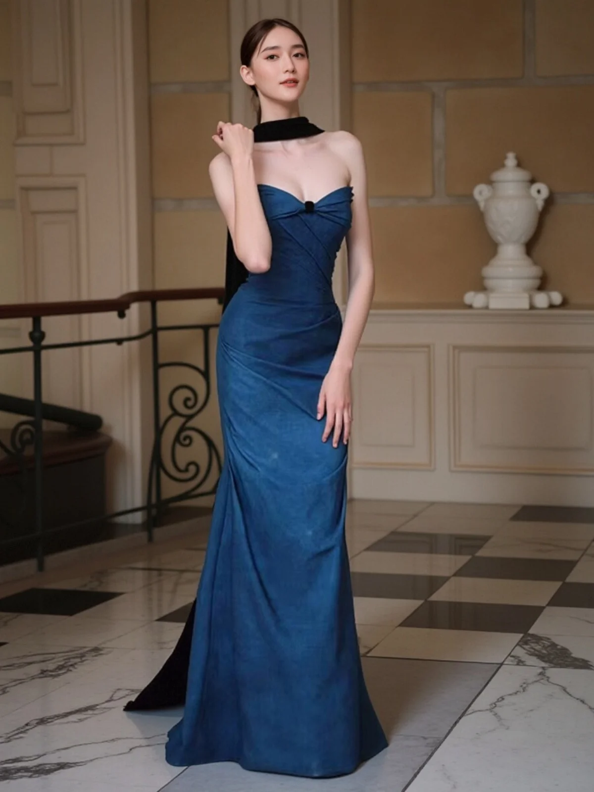 Blue Fish Tail Bridesmaid Dresses Women's Luxury Customizable Engagement Dinner Party Dresses Long Evening Gowns 2026 New
Blue Fish Tail Bridesmaid Dresses Women's Luxury Customizable Engagement Dinner Party Dresses Long Evening Gowns 2026 New