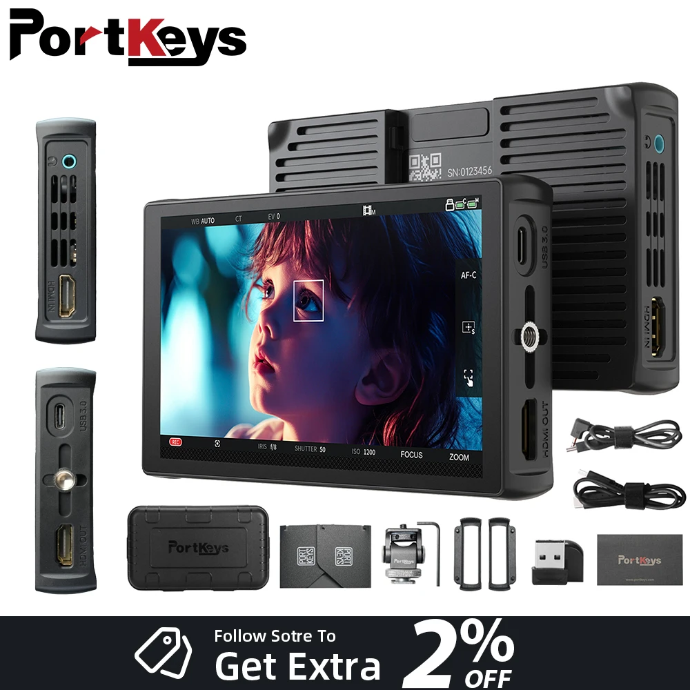 PortKeys LH5C Camera Control Monitor 800 Nits High Brightness HD IPS Screen Director Monitor with Sunshade Wired Camera Control
PortKeys LH5C Camera Control Monitor 800 Nits High Brightness HD IPS Screen Director Monitor with Sunshade Wired Camera Control