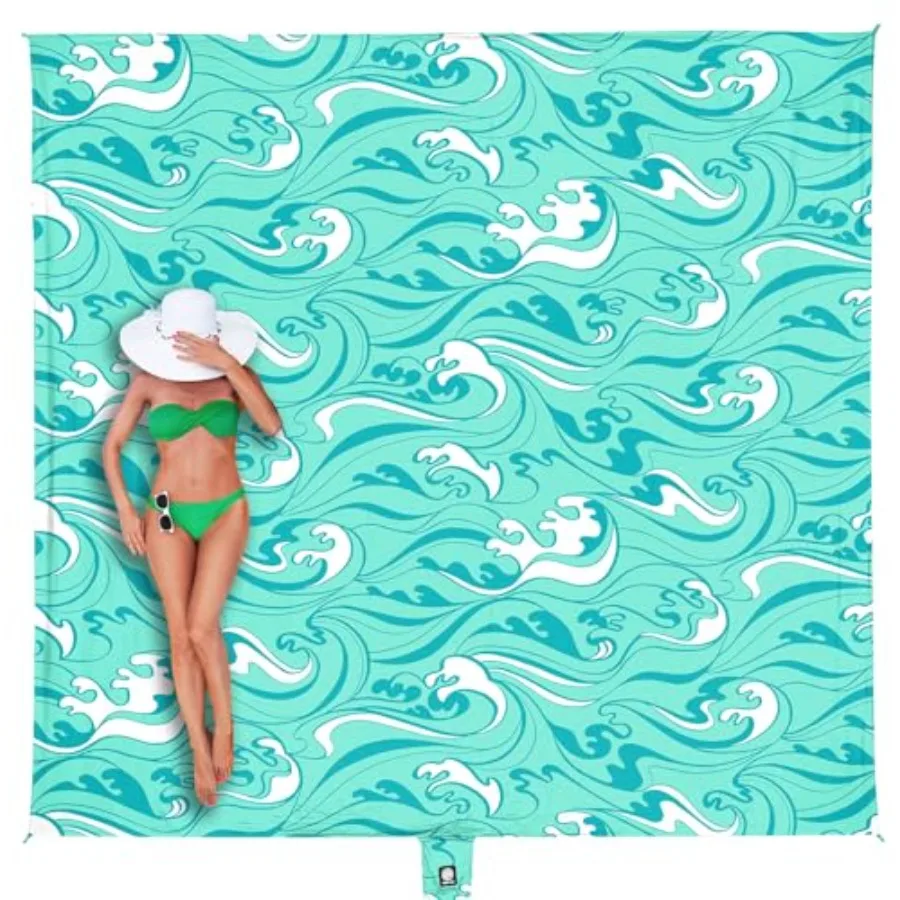 Beach Blanket Waterproof Sandproof Oversized Extra Large Sand Free Beach Mat with Stakes, Storage Bag - Essentials for Outdoor
Beach Blanket Waterproof Sandproof Oversized Extra Large Sand Free Beach Mat with Stakes, Storage Bag - Essentials for Outdoor