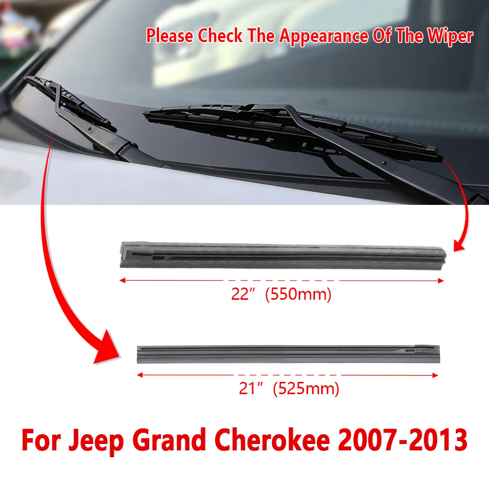 Wiper Refill Rubber Strip 21" 22" for Jeep Grand Cherokee 2007 To 2013 Car Wiper Replacement Rubber 1Pair
Wiper Refill Rubber Strip 21" 22" for Jeep Grand Cherokee 2007 To 2013 Car Wiper Replacement Rubber 1Pair