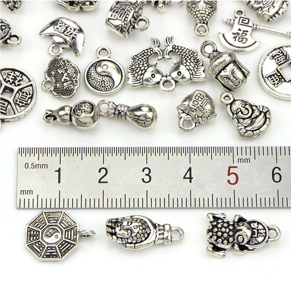 40 Pcs Auspicious Pendant Jewelry Accessories High Quality Alloy Durable Necklace Bracelet Craft Project Gifts
40 Pcs Auspicious Pendant Jewelry Accessories High Quality Alloy Durable Necklace Bracelet Craft Project Gifts