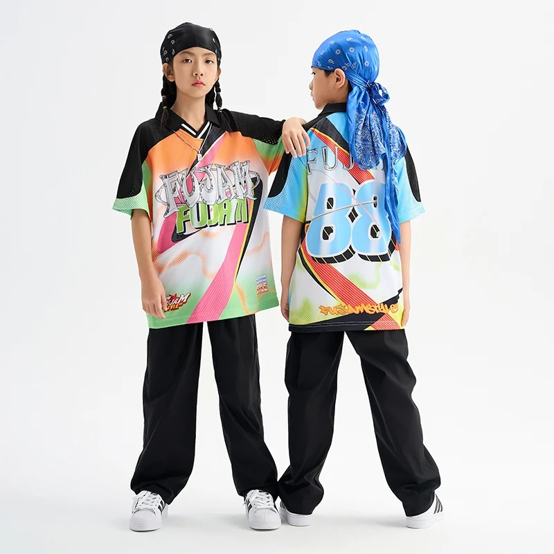 Kids Cool Hip Hop Clothing Boys Street Suit Girls Jazz Dance Costumes Stage Performance Kpop Outfits Ballroom Dancewear DQS19959
Kids Cool Hip Hop Clothing Boys Street Suit Girls Jazz Dance Costumes Stage Performance Kpop Outfits Ballroom Dancewear DQS19959
