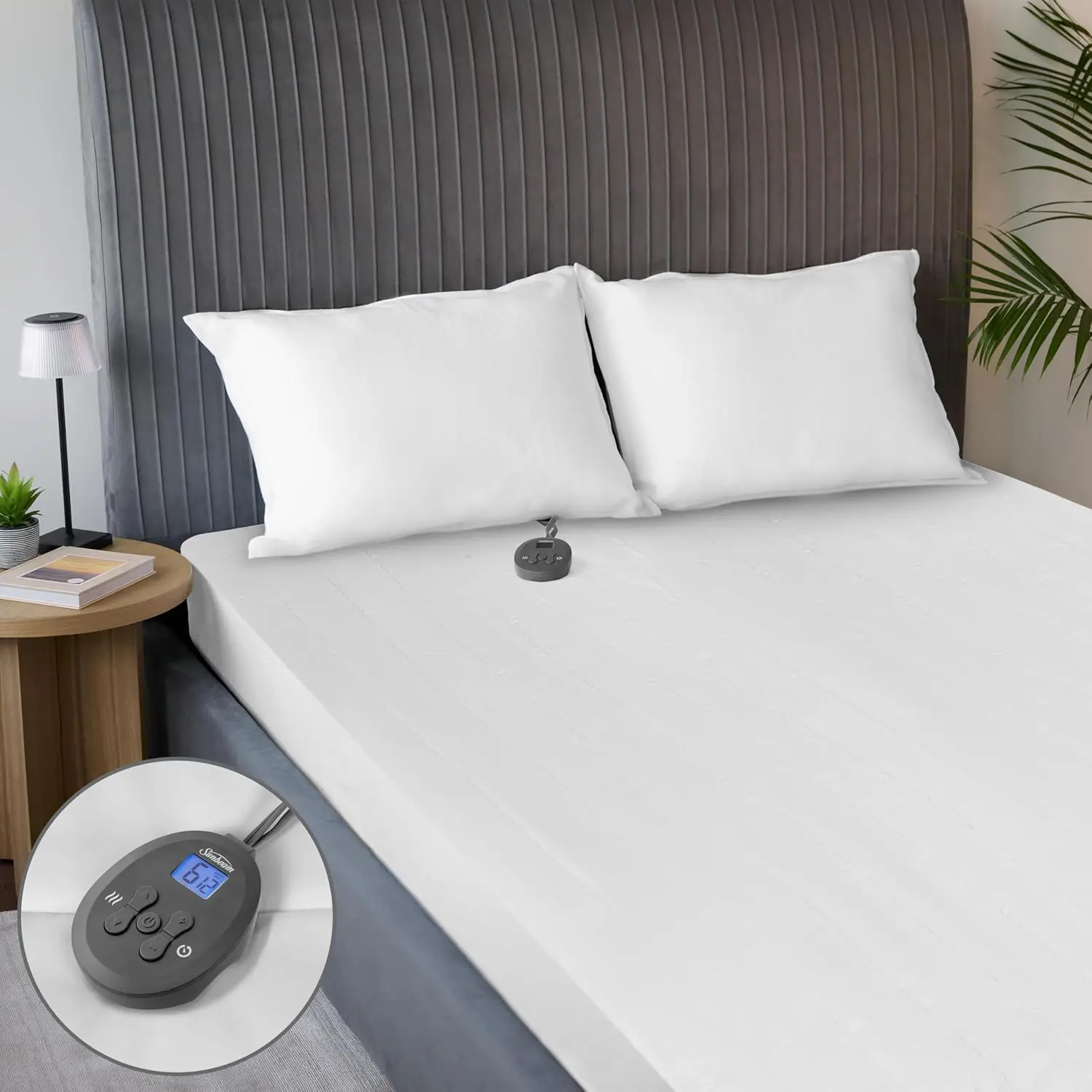 Electric Restful Quilted Heated Mattr Pad, 12 Heat Settings, 12-Hour Selectable Auto Shut-Off, Fast Heating, Warming Bed, Soft
Electric Restful Quilted Heated Mattr Pad, 12 Heat Settings, 12-Hour Selectable Auto Shut-Off, Fast Heating, Warming Bed, Soft