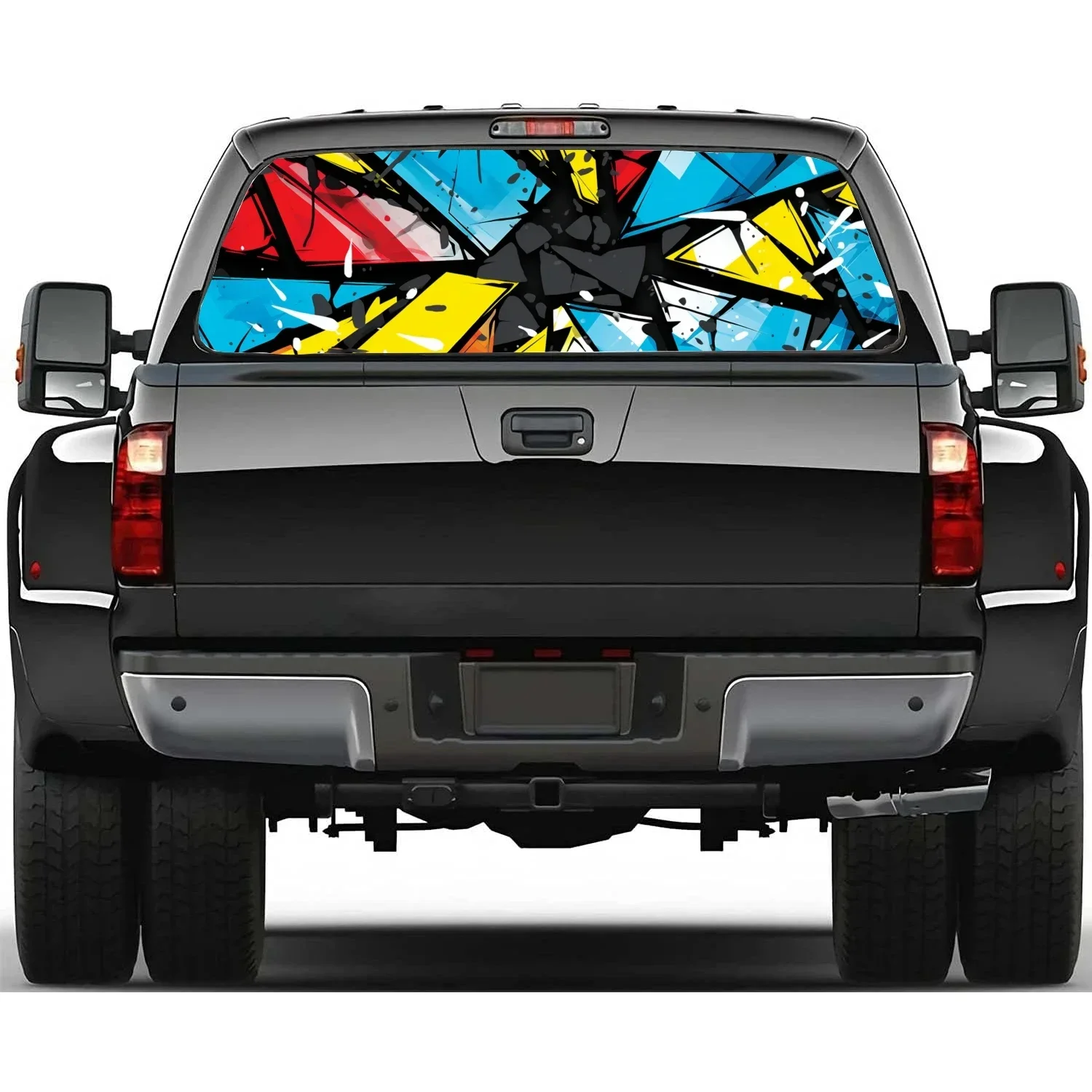 Stripes Geometric Shapes Car Rear Window Decal Fit Pickup,Truck,Car Universal See Through Perforated Back Windows Vinyl Sticker
Stripes Geometric Shapes Car Rear Window Decal Fit Pickup,Truck,Car Universal See Through Perforated Back Windows Vinyl Sticker