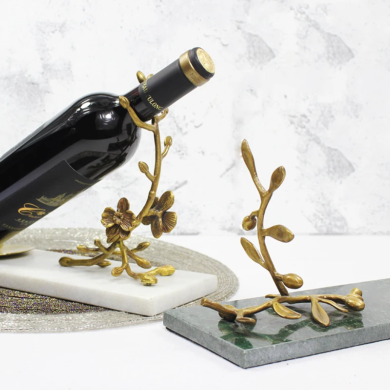 Brass Marble Red Wine Display Stand Villa Club Decorative Wine Rack Wine Bottle Holder Handmade Brass Plum Blossom Ornaments
Brass Marble Red Wine Display Stand Villa Club Decorative Wine Rack Wine Bottle Holder Handmade Brass Plum Blossom Ornaments