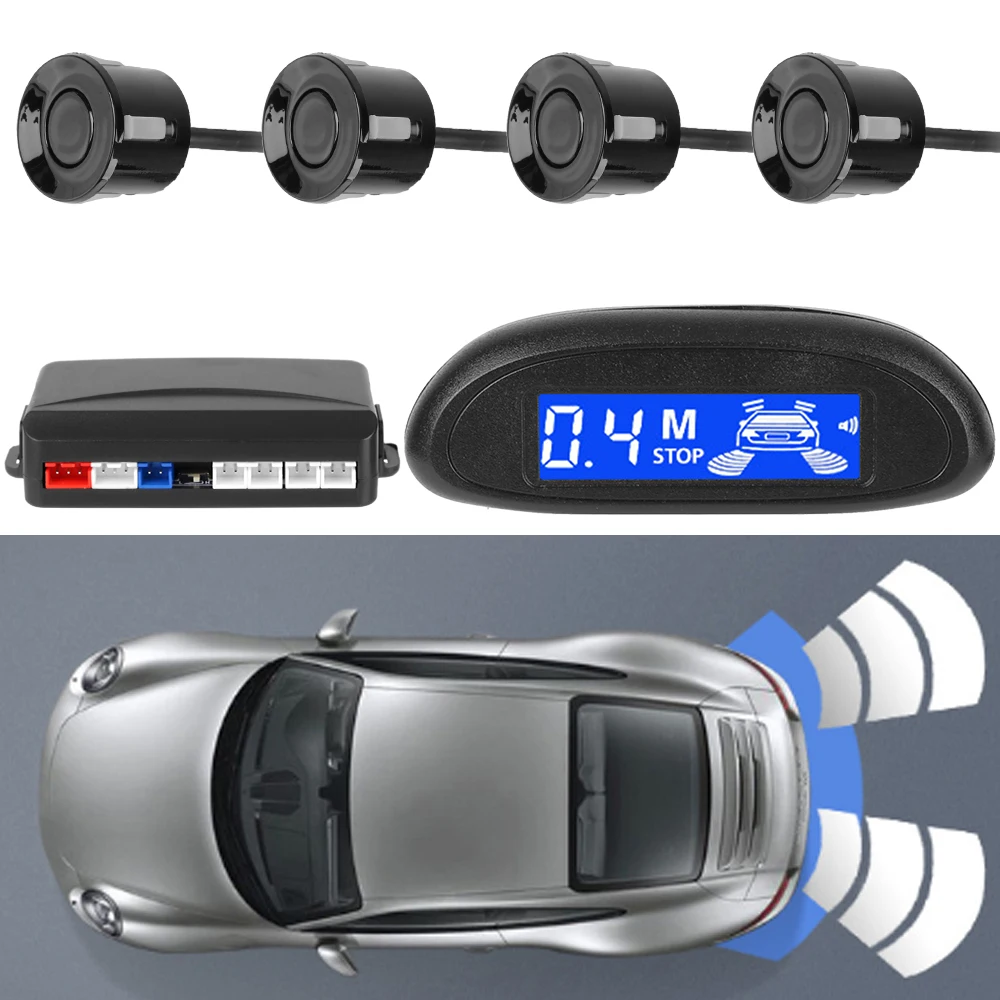 Reverse Backup Radar LCD Diplay Car Parking Detection System 4 Sensors Car Parking Sensor Kit Smart Buzzer Sound Alert Indicator
Reverse Backup Radar LCD Diplay Car Parking Detection System 4 Sensors Car Parking Sensor Kit Smart Buzzer Sound Alert Indicator
