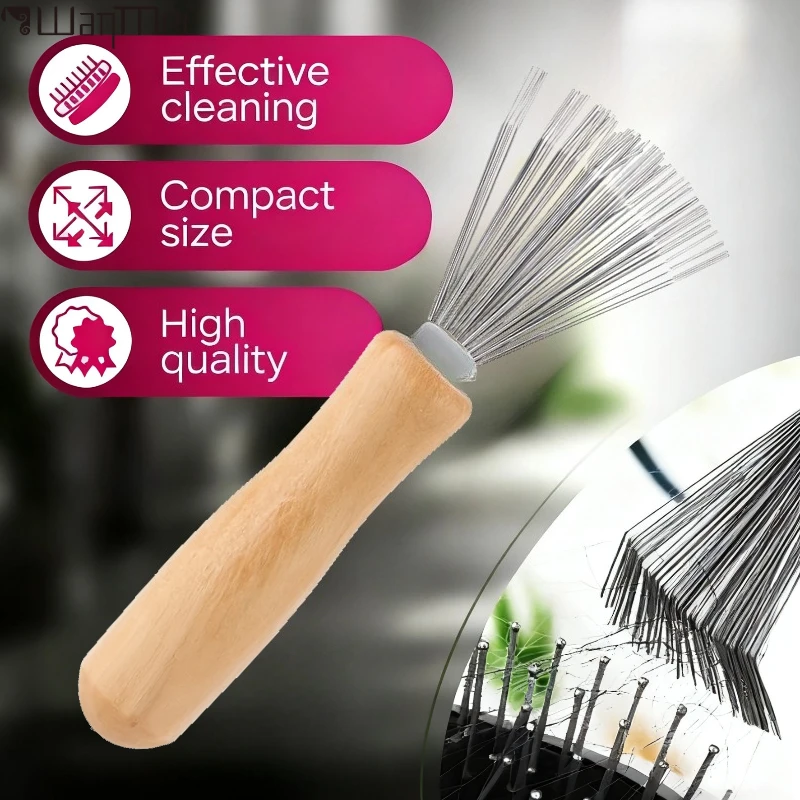 1PCS Wooden Comb Hair Brush Cleaner Delicate Cleaning Removable Hair Brush Comb Cleaner Tool Handle Embeded Tool
1PCS Wooden Comb Hair Brush Cleaner Delicate Cleaning Removable Hair Brush Comb Cleaner Tool Handle Embeded Tool