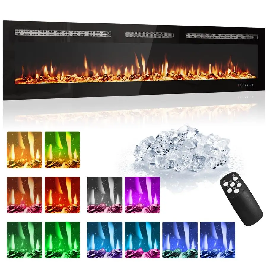 Inch Electric Fireplace, Modern Wall Mounted Fireplace Heater, Multicolor Flame, Touch Screen Quiet Operation for Bedroom Living
Inch Electric Fireplace, Modern Wall Mounted Fireplace Heater, Multicolor Flame, Touch Screen Quiet Operation for Bedroom Living