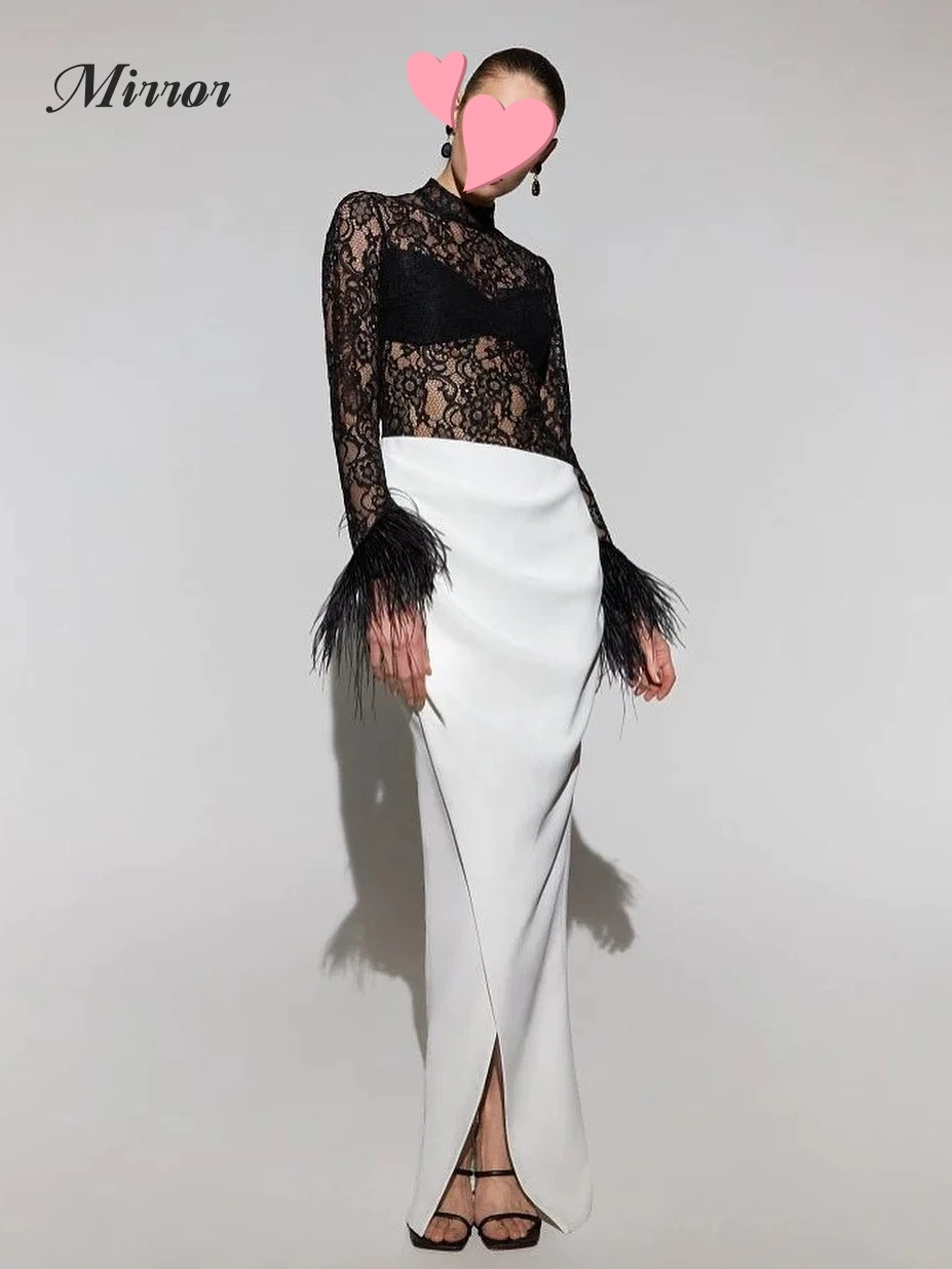 Mirror Dress Elegant Vintage Sexy Black Feathers Lace New Stylish Customize Formal Occasion Prom Dress Evening Party Gowns
Mirror Dress Elegant Vintage Sexy Black Feathers Lace New Stylish Customize Formal Occasion Prom Dress Evening Party Gowns
