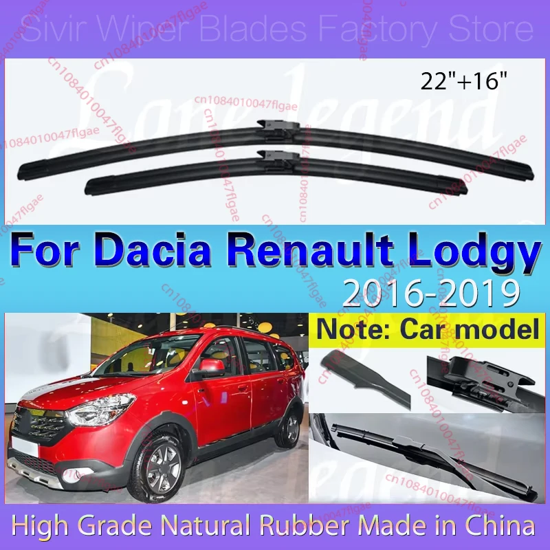 2pcs For Dacia Renault Lodgy 2016 2017 2018 2019 Windscreen Windshield Clean Window Front Wipers Blades Car Accessories 22"+16"
2pcs For Dacia Renault Lodgy 2016 2017 2018 2019 Windscreen Windshield Clean Window Front Wipers Blades Car Accessories 22"+16"