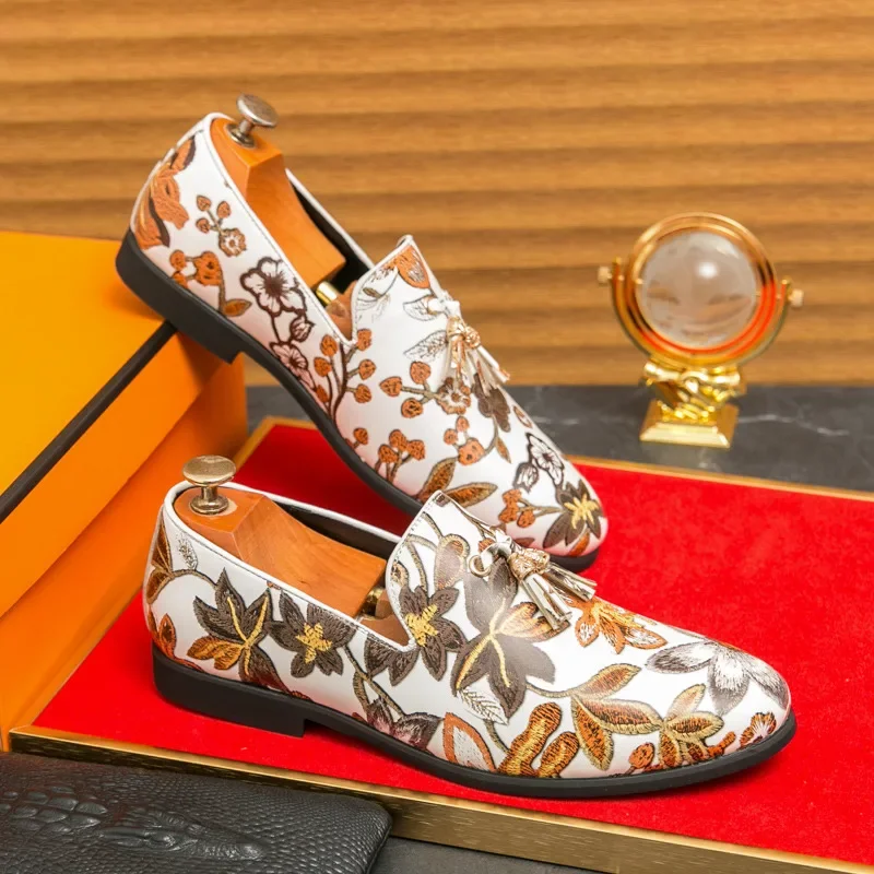 Fashion Printed Men Dress Shoes Comfortable Formal Loafers Men Slip-on Size 46 Wedding Leather Shoes For Men zapatos hombre 2024
Fashion Printed Men Dress Shoes Comfortable Formal Loafers Men Slip-on Size 46 Wedding Leather Shoes For Men zapatos hombre 2024