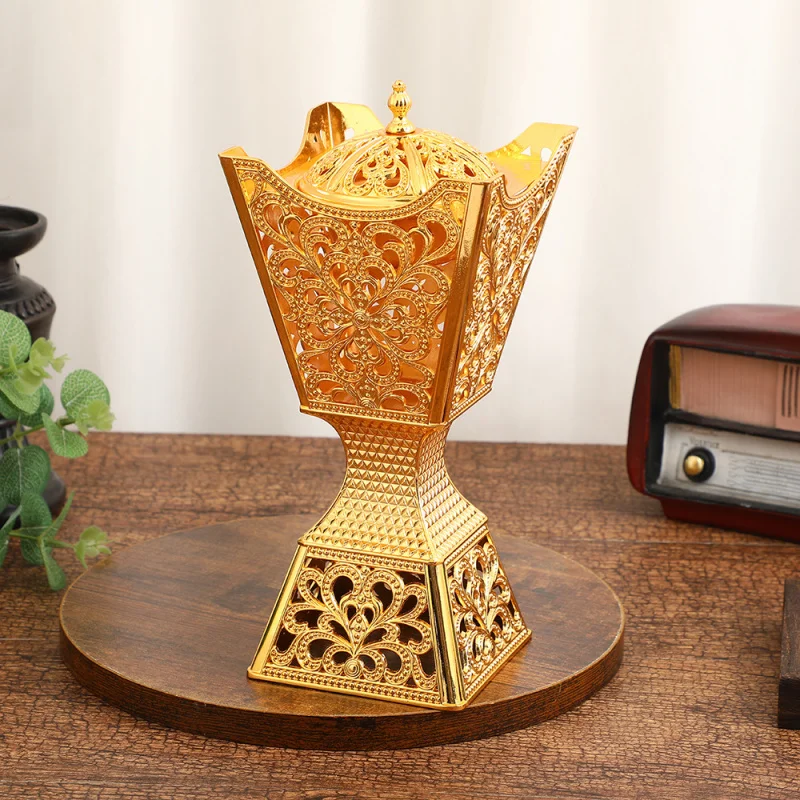 Luxury-retro-style incense burner, exquisite metal indoor alloy handicrafts and decorative pieces
Luxury-retro-style incense burner, exquisite metal indoor alloy handicrafts and decorative pieces